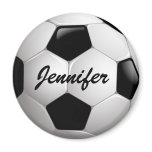 Customizable Soccer Ball Refrigerator Magnet