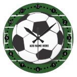 Customizable Soccer Ball Round Wall Clock