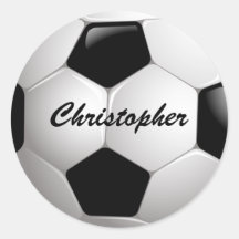 Customizable Soccer Ball Stickers