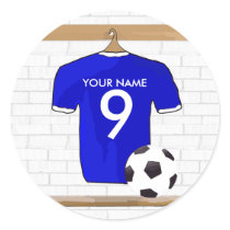 Customizable Soccer Shirt Party award stickers stickers