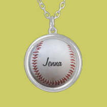 Customizable Softball Necklace necklaces