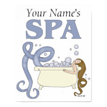 Customizable Spa Mermaid Print