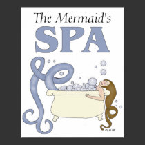 Customizable Spa Mermaid Print