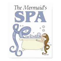 Customizable Spa Mermaid Print