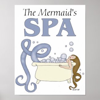 Customizable Spa Mermaid Print