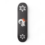 Customizable Space Skull Red, Blue, Orange, White Skate Deck