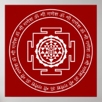 Customizable Spiritual Shree Yantra Poster