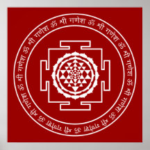 Customizable Spiritual Shree Yantra Poster