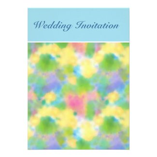 Customizable Spring Primroses Wedding Invitation