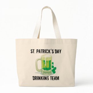 Customizable St. Patricks Drinking Team bag