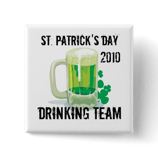 Customizable St. Patricks Drinking Team Button button