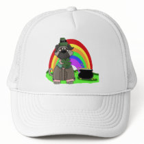 Customizable St. Pat's Day Black Pug Tees, Gifts hats