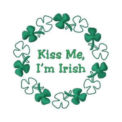 Customizable St. Pat's Day Shamrock Border by naturetees