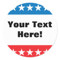 Customizable Stars and Stripes Design stickers by visualnewbie Customizable Stars and Stripes Design stickers