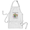 Customizable Stick Family One Apron by stick_figures Customizable Stick Family One Apron