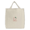 Customizable Strawberry Tote Bag embroidered bags