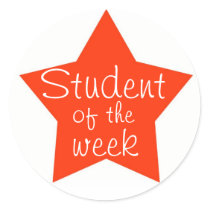 Customizable Student Of The Week stickers by malibuitalian Customizable Student Of The Week stickers