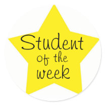 Customizable Student Of The Week stickers by malibuitalian Customizable Student Of The Week stickers