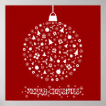 Customizable Stylized Christmas Design Print