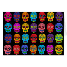 Customizable Sugar Skulls Card