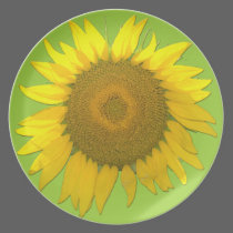 Customizable Sunflower Plate plates