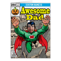 Customizable Superhero Comic Birthday cards