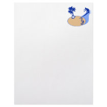 Customizable Surfer & Seahorse Customized Letterhead