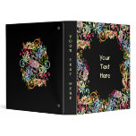 Customizable Swirls 3 Ring Binder