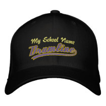 Customizable Swoosh Drumline embroidered hats by KamikazePercussion Customizable Swoosh Drumline embroidered hats