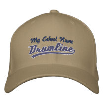 Customizable Swoosh Drumline embroidered hats by KamikazePercussion Customizable Swoosh Drumline embroidered hats