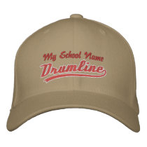 Customizable Swoosh Drumline embroidered hats by KamikazePercussion Customizable Swoosh Drumline embroidered hats