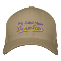 Customizable Swoosh Drumline embroidered hats by KamikazePercussion Customizable Swoosh Drumline embroidered hats