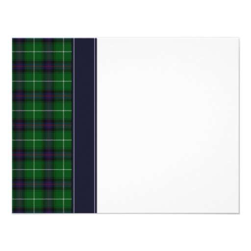 Customizable Tartan Celtic Wedding Reply Card Personalized Invite