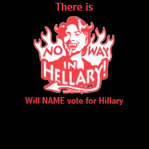 Customizable Template - No Way in Hellary t-shirts