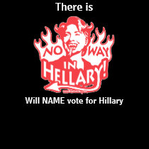 Customizable Template - No Way in Hellary t-shirts