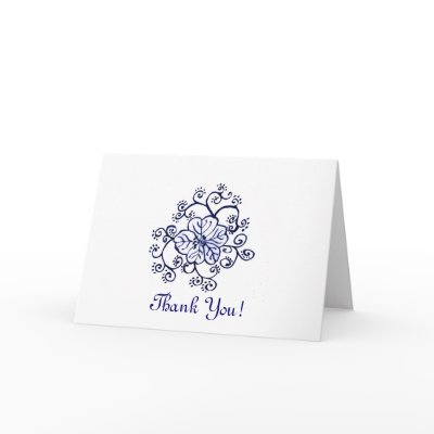 Customizable Thank You card template by rosiesworkshop