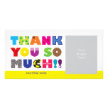 Customizable Thank You Photo Greeting Card