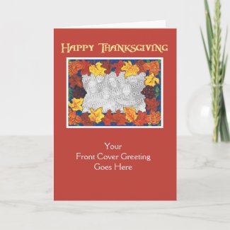 Customizable Thanksgiving Photo Card - Foliage
