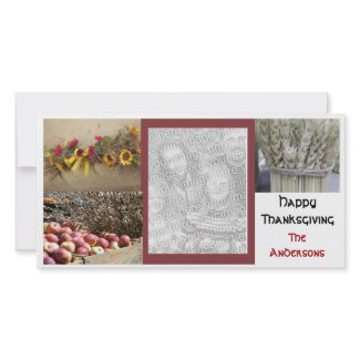 Customizable Thanksgiving Photo Cards