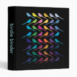 Customizable: The birds black binders