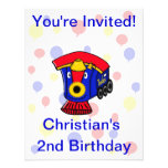 Customizable TOOTLES Steam Train Birthday Custom Invites