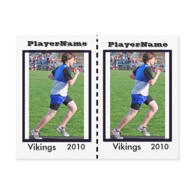Customizable Track And Field Trading Cards Postcards by malibuitalian