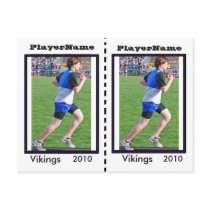 Customizable Track And Field Trading Cards postcards
