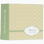 Customizable trendy flowers avery binder