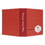 Customizable trendy red joy ornament avery binder