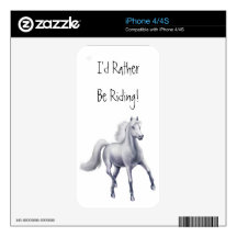 Customizable Trotting Dappled Gray Horse Zazzle Sk Skin For The iPhone 4S
