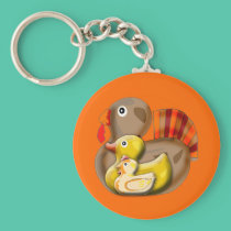Customizable Turducken Design keychains