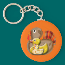 Customizable Turducken Design keychains