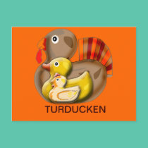 Customizable Turducken Design postcards