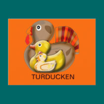 Customizable Turducken Design postcards